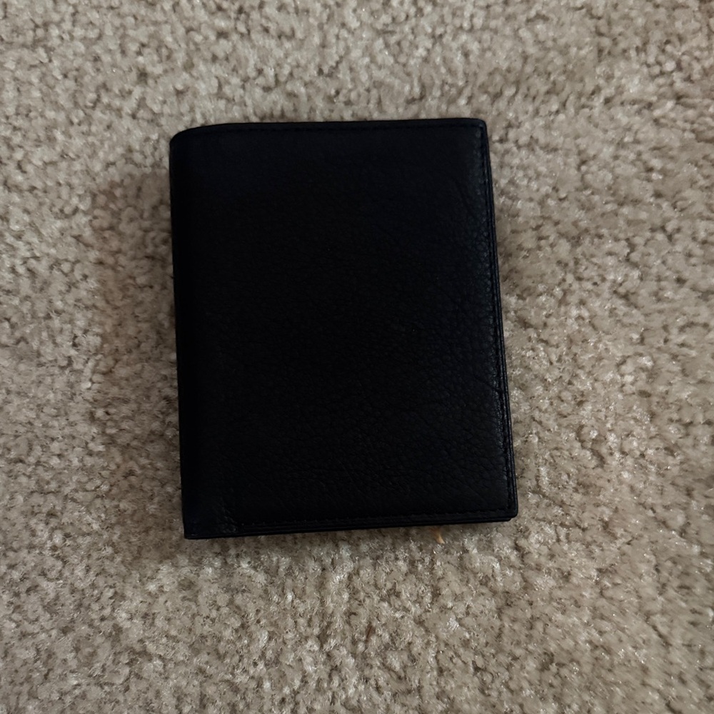 Buxton Black Leather Card Holder